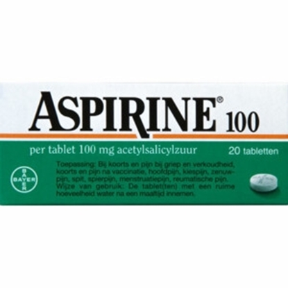 ASPIRINE 100 MG 20 TABL